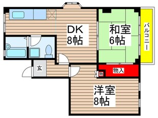 本中山ハイムの物件間取画像